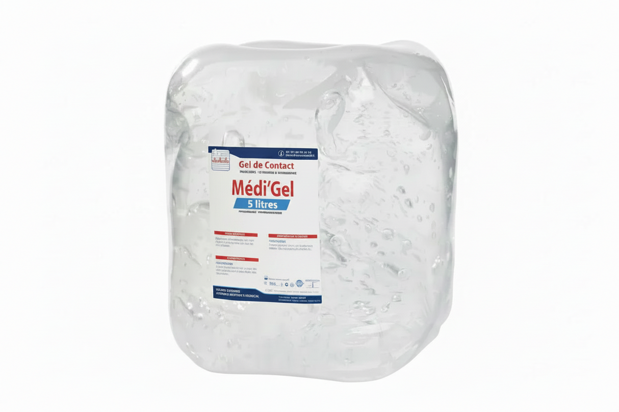 Gel de contact ultrasons et courant électriques