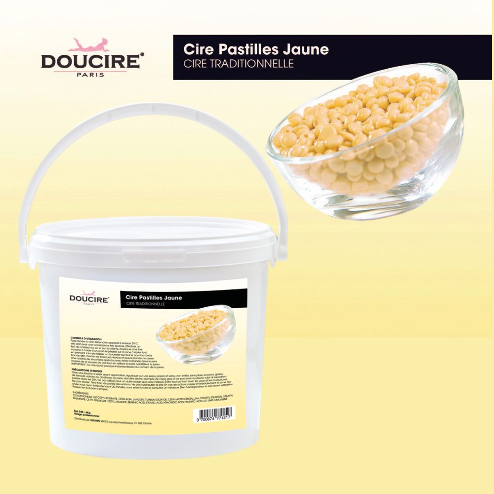 Cire pastille traditionnelle jaune