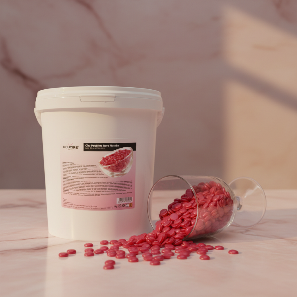 Cire pastille traditionnelle rose nacrée