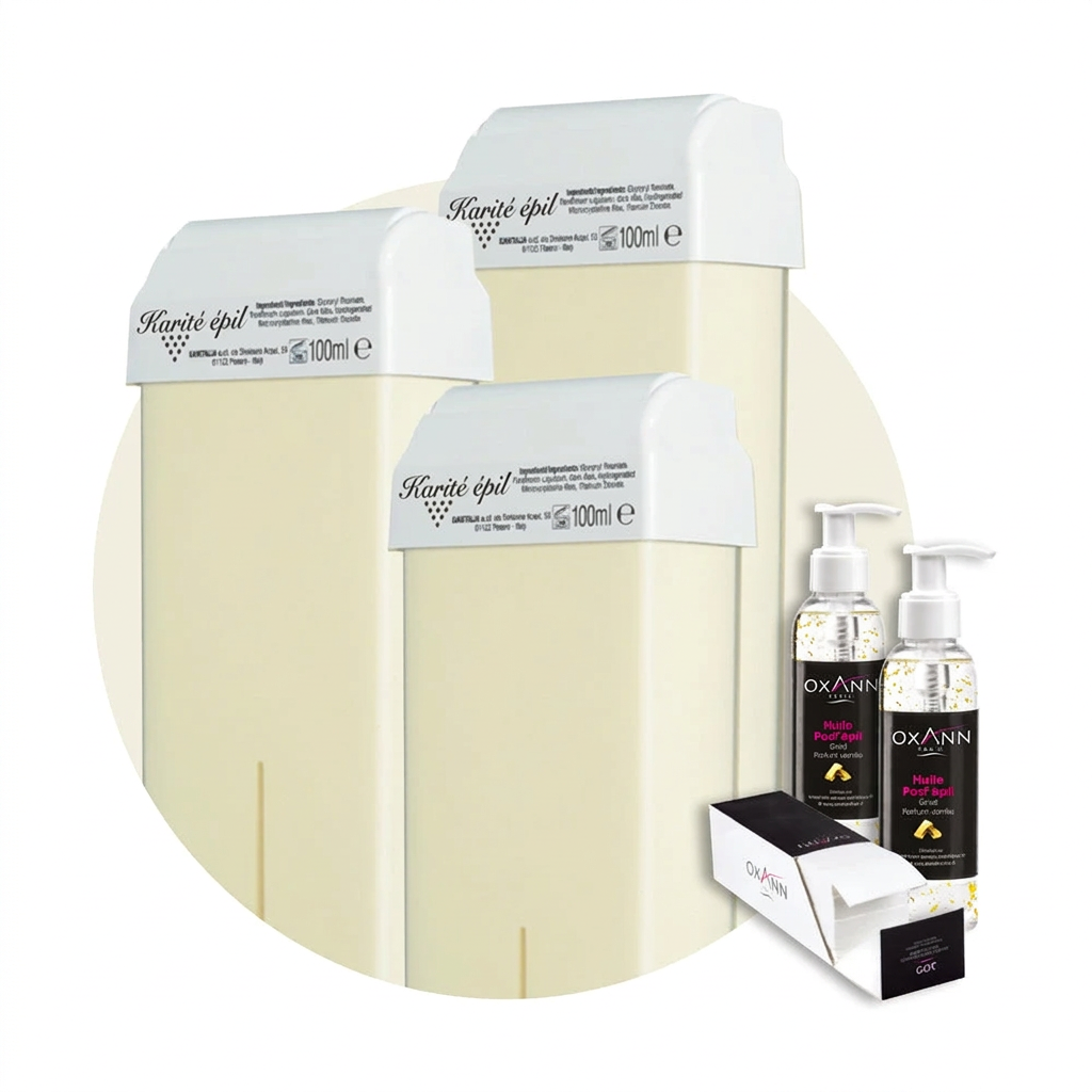 Pack 96 cartouches de cire + 2 huiles postepil + 600 bandes oxann offertes