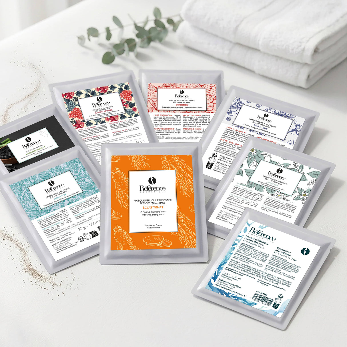 Pack 8 masques peel off découverte