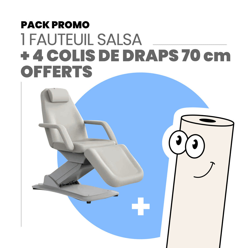 Un fauteuil salsa + 48 rouleaux de draps Offerts