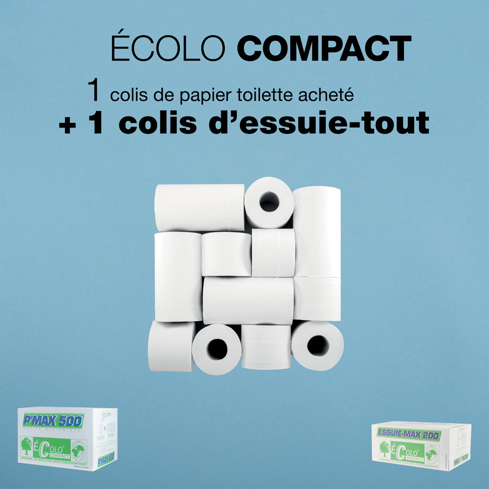 1 Colis de 36 rouleaux de P'Max + 1 colis de 12 rouleaux d'Essuie max