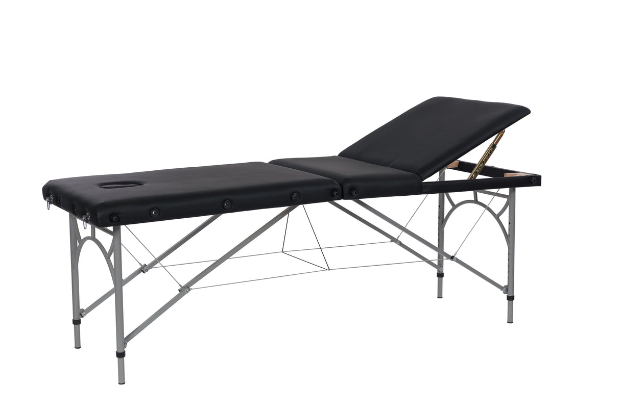 Table laura 2 plans portable noir