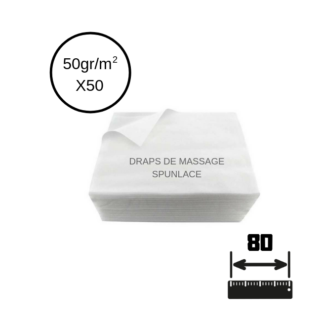 Draps de massage spunlace