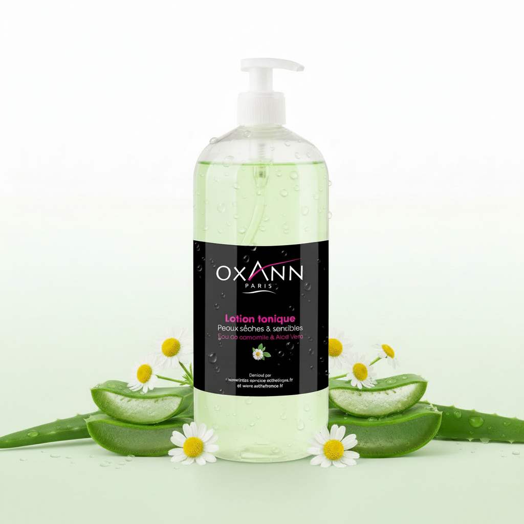 Lotion tonique aloe vera et camomille peaux sèches