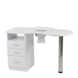 Table de manucure avec aspirateur 1 colonne