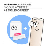 Draps d'examens gaufrés + 1 colis OFFERT