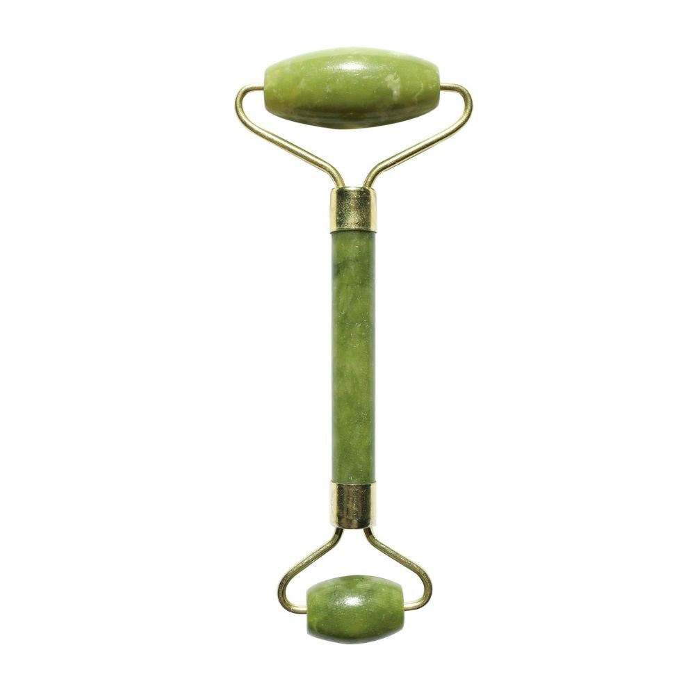 Masseur visage en pierre de jade-VERT + HOUSSE