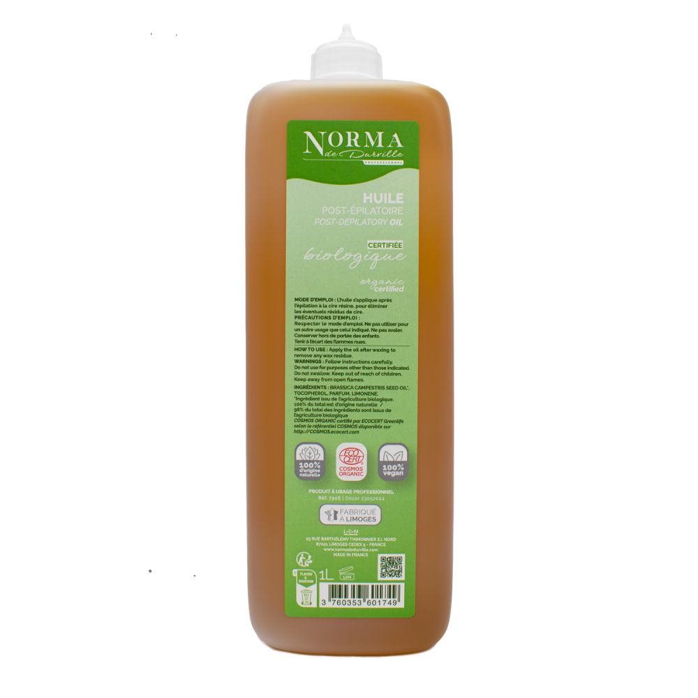 Huile post'épil BIO  - 1 L