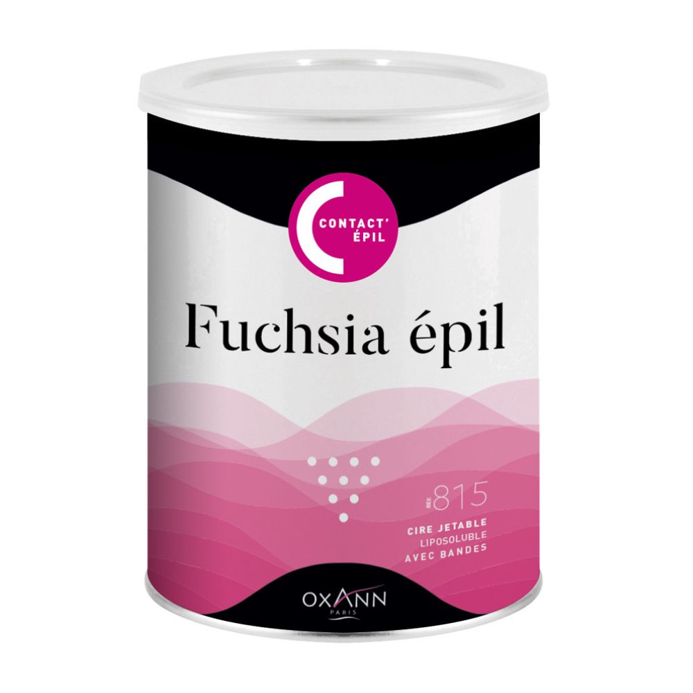 Cire Fuchsia Epil avec bandes pot 750g