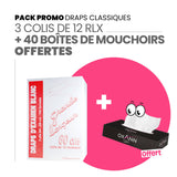 Draps d'examens classiques + 40 boîtes de mouchoirs OFFERTES