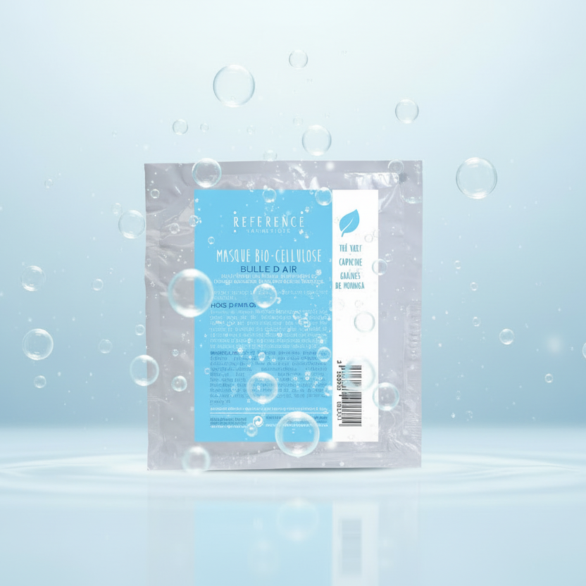 Masque bio-cellulose purifiant oxygénant