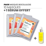 Masque biocellulose source d'éclat-peaux ternes