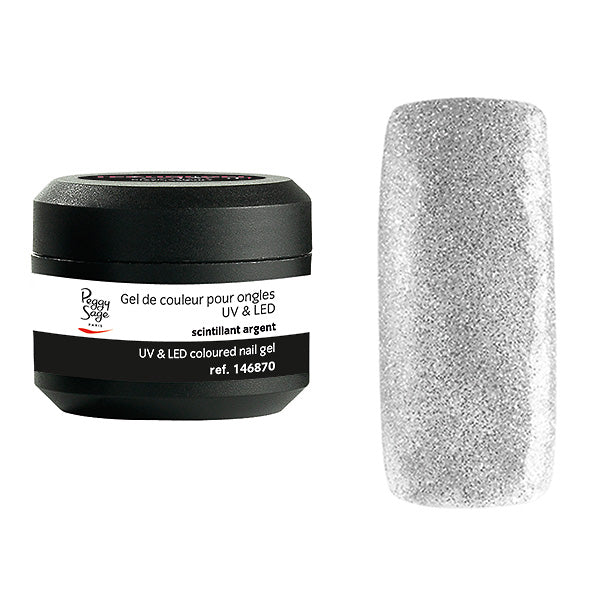 Gel UV&LED Scintillant argent